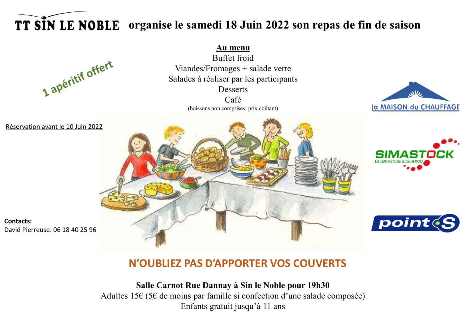 REPAS FIN DE SAISON TT SIN LE NOBLE